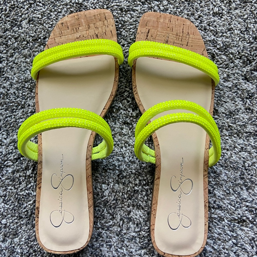 Jessica Simpson Raexe 2 Embellished Slide Sandal